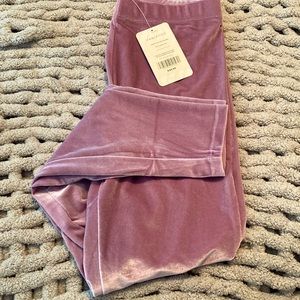 Lavender velour Fabletics leggings